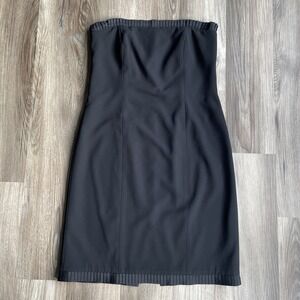 Vintage Anne Stanley Saks Fifth Ave Womens Strapless Black Dress Sz 10 Old Money